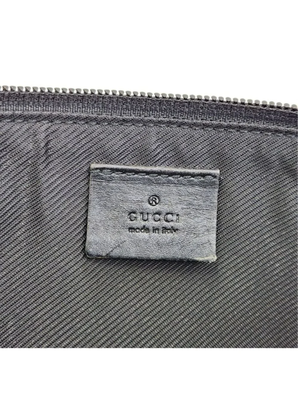 Gucci GG Canvas Pouch Black Handbag